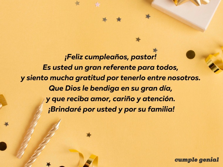 Es Usted Un Gran Referente Para Todos Cumple Genial