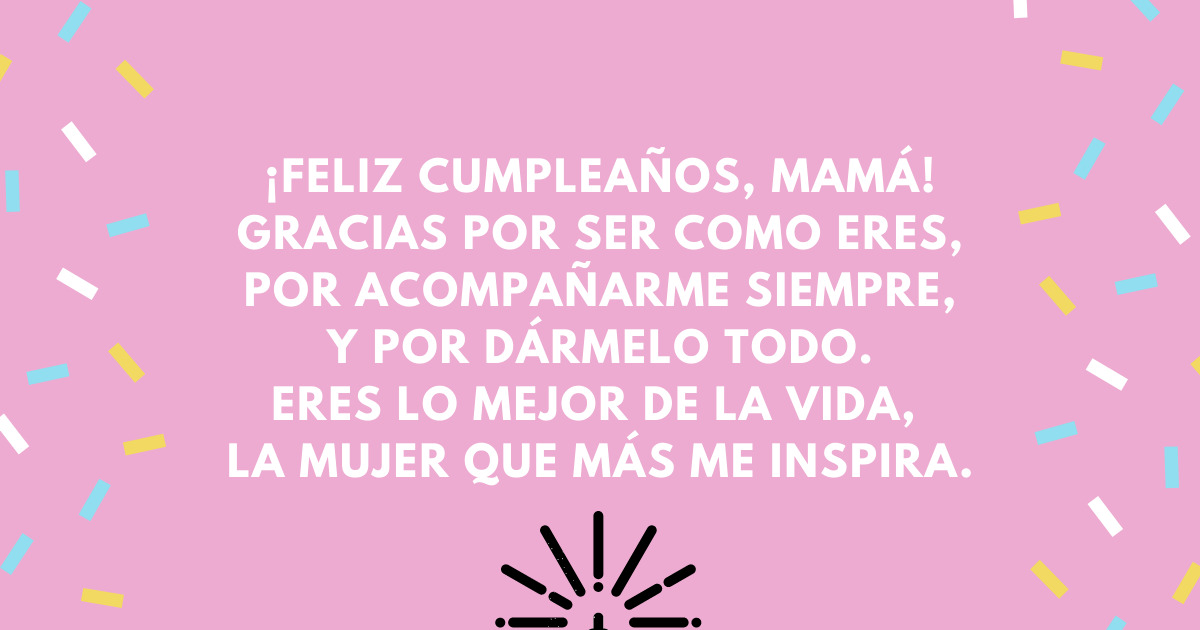 La mujer que más me inspira Cumple Genial