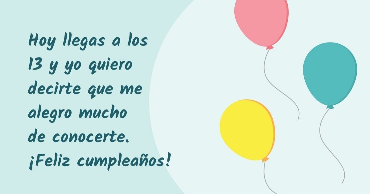 Me alegro mucho de conocerte - Cumple Genial