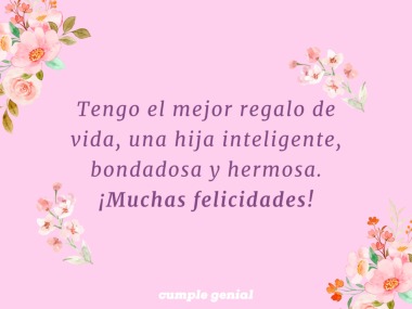 Tengo el mejor regalo de vida, una hija